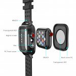 Wholesale Waterproof Shockproof Full Body Case with Built In Screen Protector for Apple Watch 6/5/4/SE [44mm] (Black)